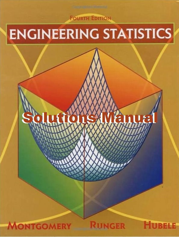 Solucionario de Estadística para Ingenieros, 4ta Edición Douglas C