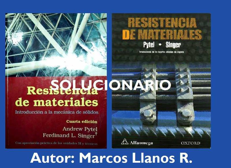 Solucionario de Resistencia de Materiales – Pytel y Singer